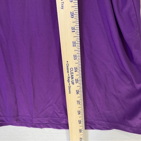 New Antthony Purple Zipper Detail Soft Stretch Casual Top size 2X - Picture 5 of 9
